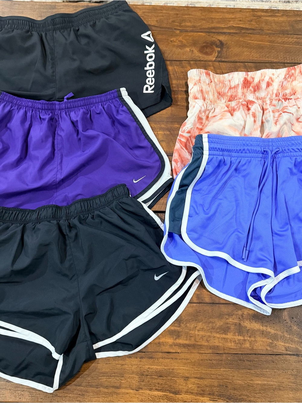 Nike Women's Mixed Athletic Shorts Bundle in Black, Purple, Blue